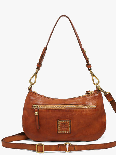 Shoulder Bag Kura Leather Campomaggi Brown kura 42760ND other view 4