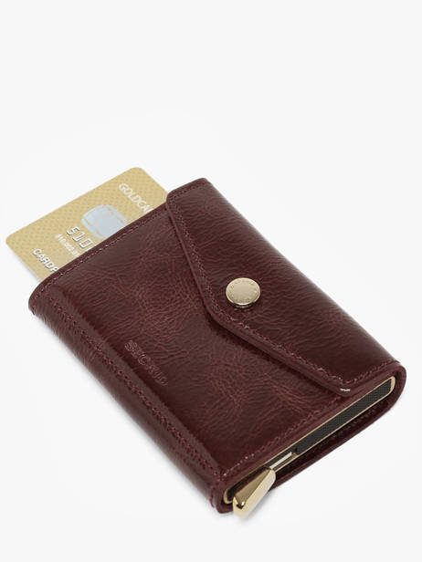 Card Holder Leather Secrid Red naplak ENA other view 1