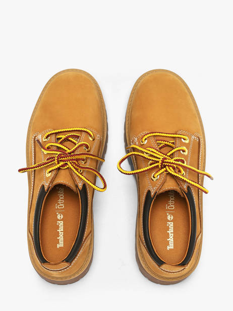 Platform Boat Shoes In Leather Timberland Orange women 5UF97541 other view 3