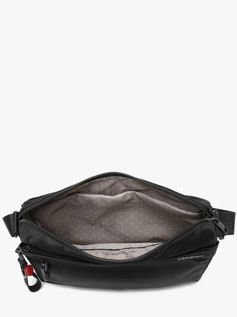 Medium Eye Crossbody Bag In Recycled Polyester Hedgren Black inner city upgrade HIC176M other view 3