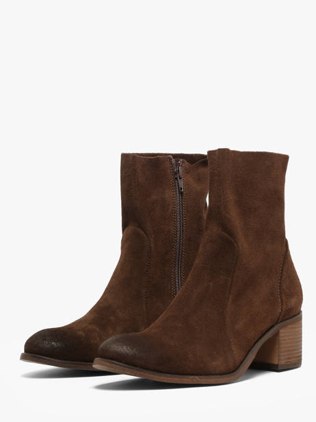Heeled Boots In Leather Aliwell Brown women A224029 other view 1