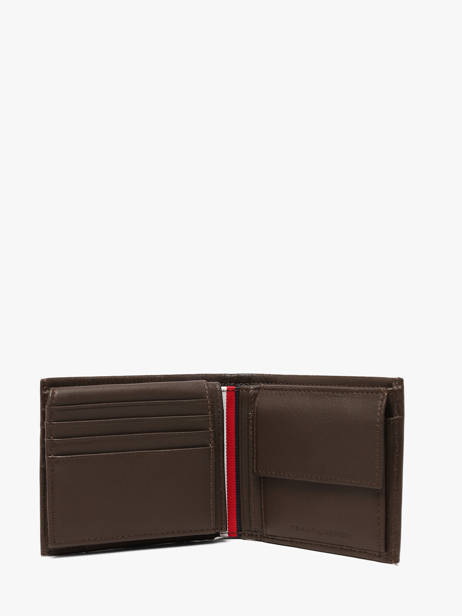 Wallet Leather Tommy hilfiger Brown corporate AM14780 other view 1
