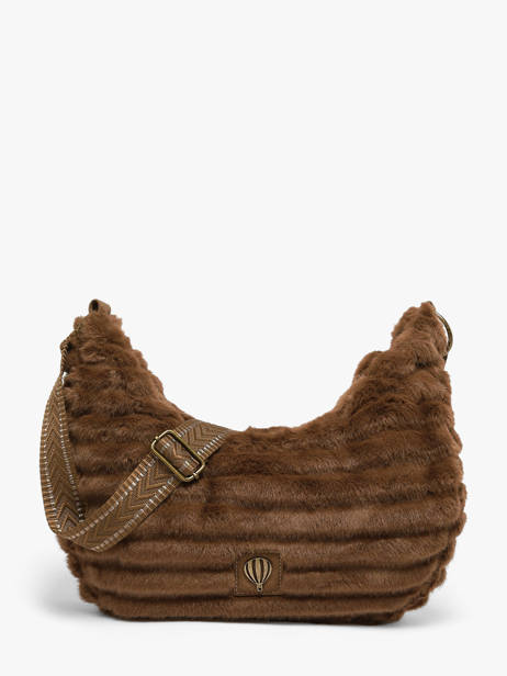 Shoulder Bag Quadri Le voyage en panier Brown quadri AHP320
