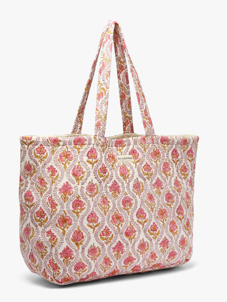 A4 Size Shoulder Bag Éphèse Cotton Byzantine Multicolor cabas EPH other view 2