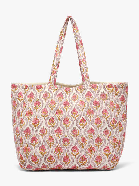 A4 Size Shoulder Bag Éphèse Cotton Byzantine Multicolor cabas EPH other view 4