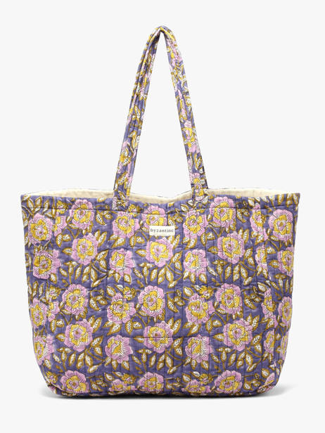 A4 Size Shoulder Bag N°113 Cotton Byzantine Multicolor cabas 113