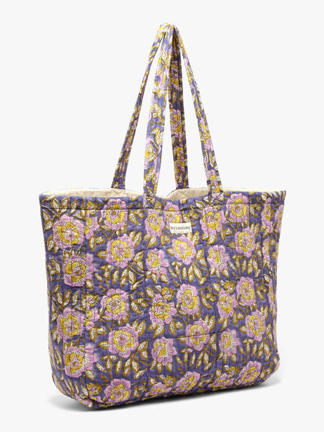 A4 Size Shoulder Bag N°113 Cotton Byzantine Multicolor cabas 113 other view 2