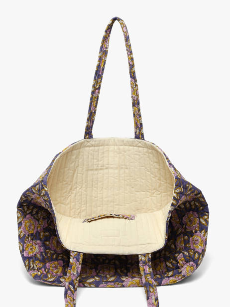 A4 Size Shoulder Bag N°113 Cotton Byzantine Multicolor cabas 113 other view 3