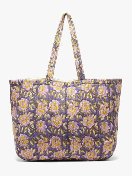 A4 Size Shoulder Bag N°113 Cotton Byzantine Multicolor cabas 113 other view 4