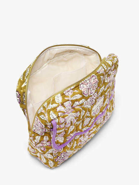 Toiletry Bag With Flap Carthage Cotton Byzantine Green accessoires CAR other view 1