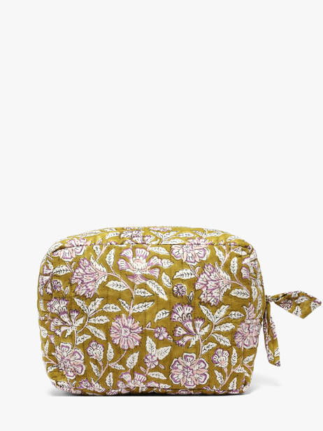 Toiletry Bag With Flap Carthage Cotton Byzantine Green accessoires CAR other view 2