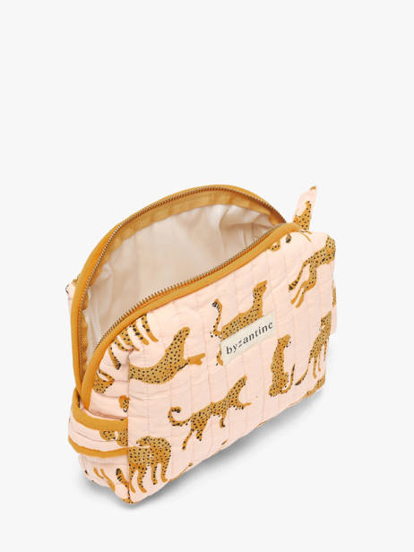 Small Toiletry Bag Fauve Cotton Byzantine Multicolor accessoires FAU other view 1