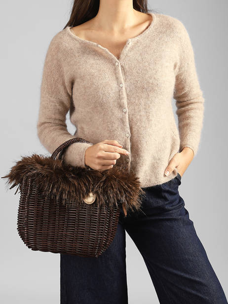 Small Doudou Basket Bag Partridge Effect Le voyage en panier Brown doudou S other view 1