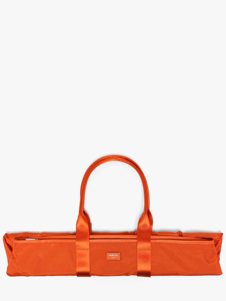 Large Tote Bag Mistral Rollable Nylon And Leather Lancel Orange mistral A13996 other view 5
