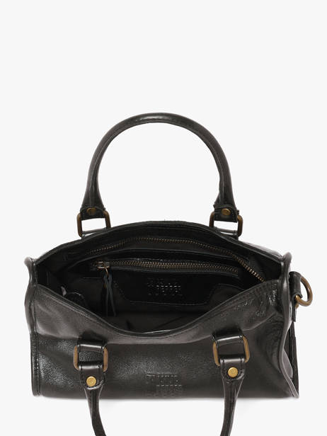 Crossbody Bag Cow Shiny Leather Basilic pepper Black cow shiny BCOS72 other view 3