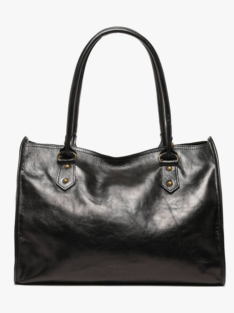 Shoulder Bag Cow Shiny Leather Basilic pepper Black cow shiny BCOS31