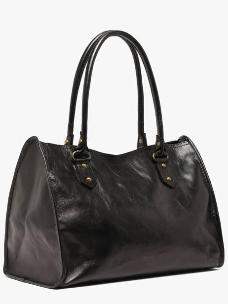 Shoulder Bag Cow Shiny Leather Basilic pepper Black cow shiny BCOS31 other view 1