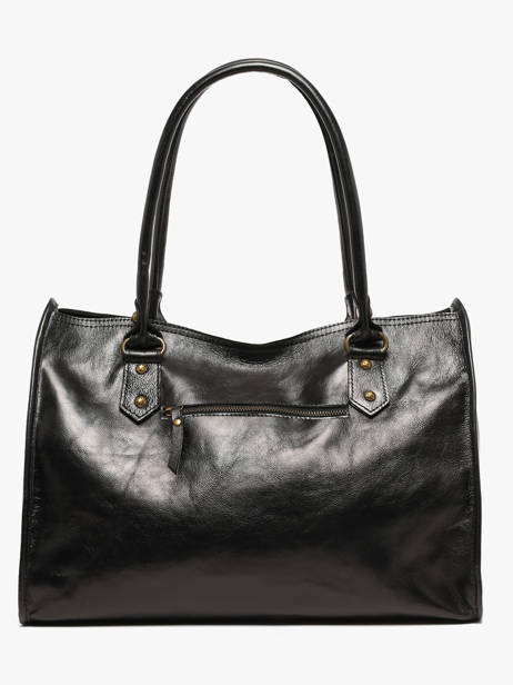 Shoulder Bag Cow Shiny Leather Basilic pepper Black cow shiny BCOS31 other view 4
