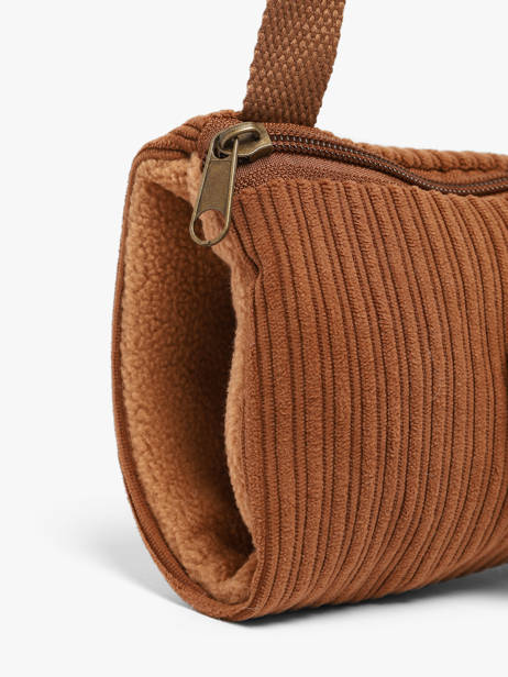 Kids' Crossbody Bag Flower Corduroy Le voyage en panier Brown kids AHP350 other view 2