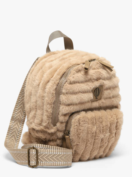 Backpack Le voyage en panier Beige quadri AHP321 other view 1