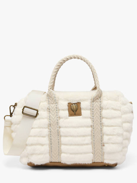Satchel Quadri Le voyage en panier White quadri AHP322
