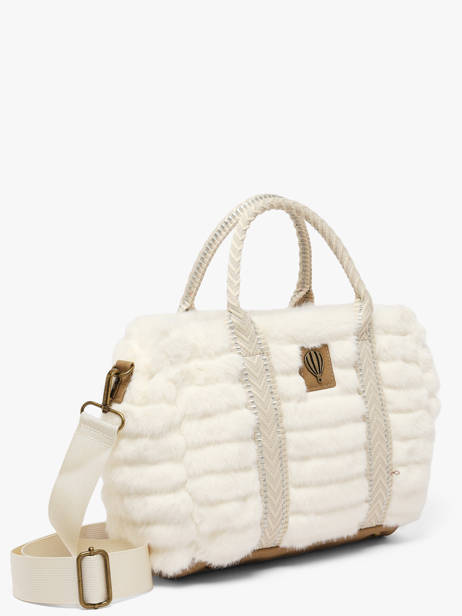 Satchel Quadri Le voyage en panier White quadri AHP322 other view 1