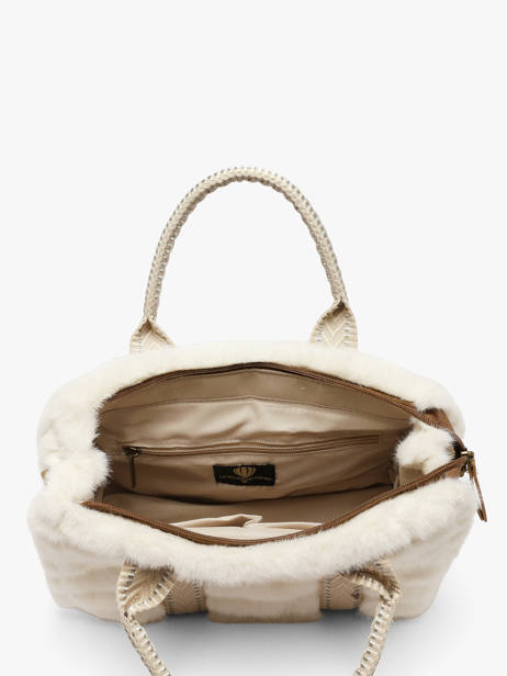 Satchel Quadri Le voyage en panier White quadri AHP322 other view 2