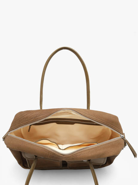 A4 Size Satchel La Suite Leather Paul marius Brown la suite DANDYSUI other view 2