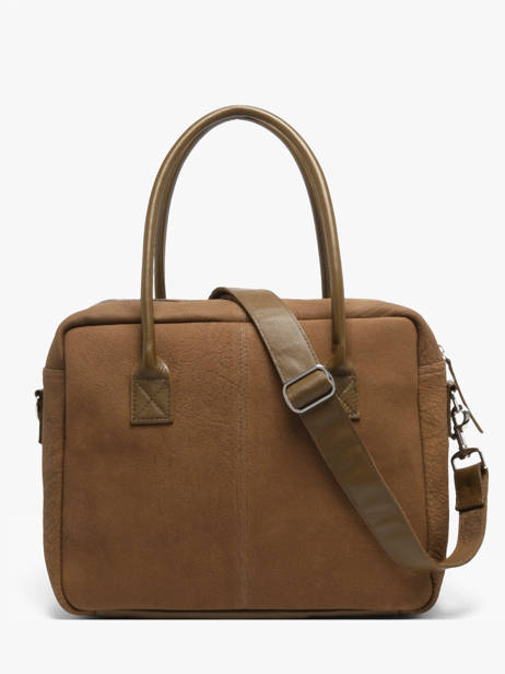 A4 Size Satchel La Suite Leather Paul marius Brown la suite DANDYSUI other view 3