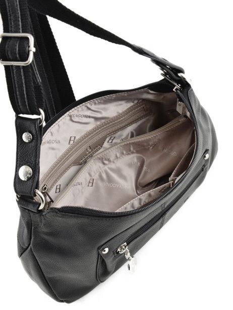 Besace Confort Cuir Hexagona Noir confort 462349 vue secondaire 5