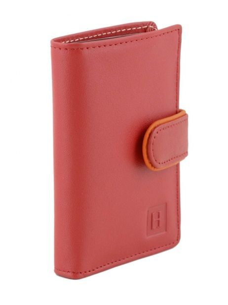 Card Holder Leather Hexagona Pink multico 227375 other view 1