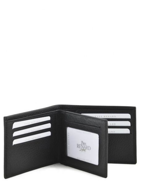 Wallet Leather Yves renard Black foulonne 2375 other view 3