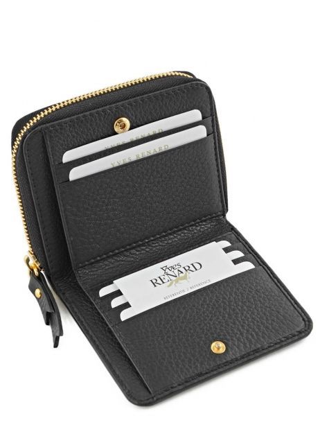 Wallet Leather Yves renard Black foulonne 29692 other view 3