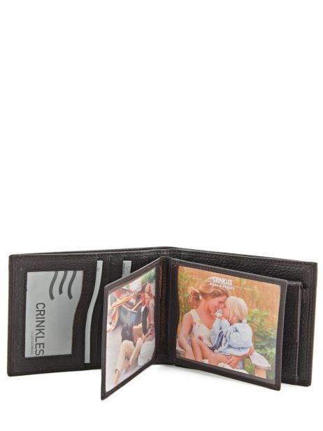 Wallet Leather Crinkles Brown caviar 14082 other view 4