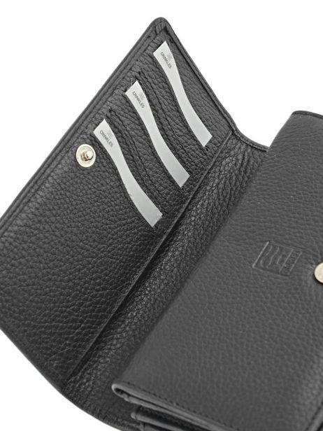 Portefeuille Caviar Cuir Crinkles Gris caviar 14001 vue secondaire 3