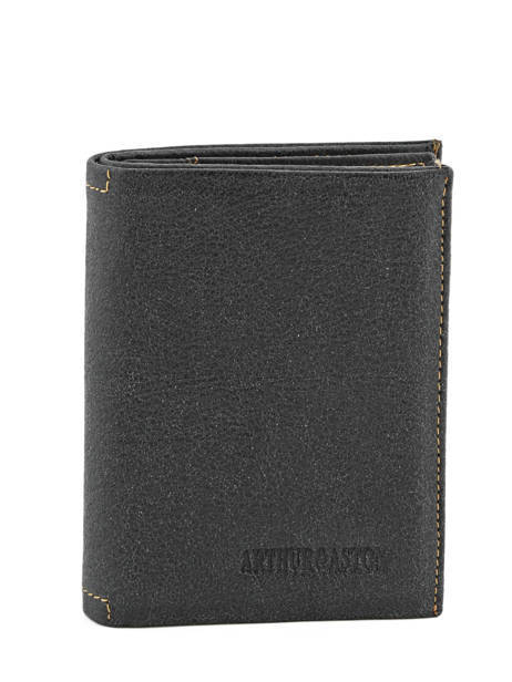 Wallet Leather Arthur & aston Black destroy 62-800