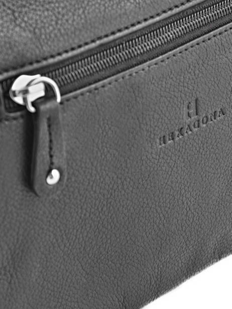 Sac Bandoulière Confort Cuir Hexagona Noir confort 464778 vue secondaire 1
