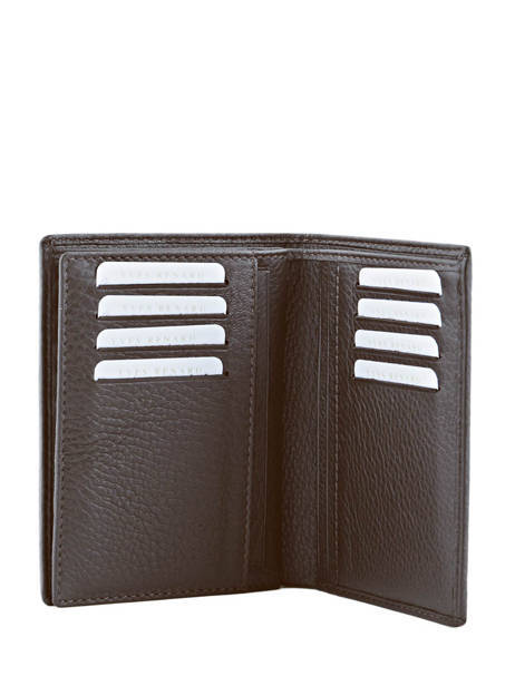 Wallet Foulonne Leather Yves renard Brown foulonne 23425 other view 3