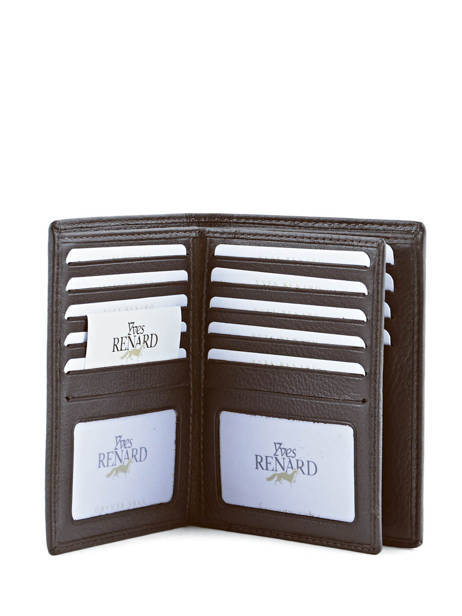 Wallet Foulonne Leather Yves renard Brown foulonne 23425 other view 4