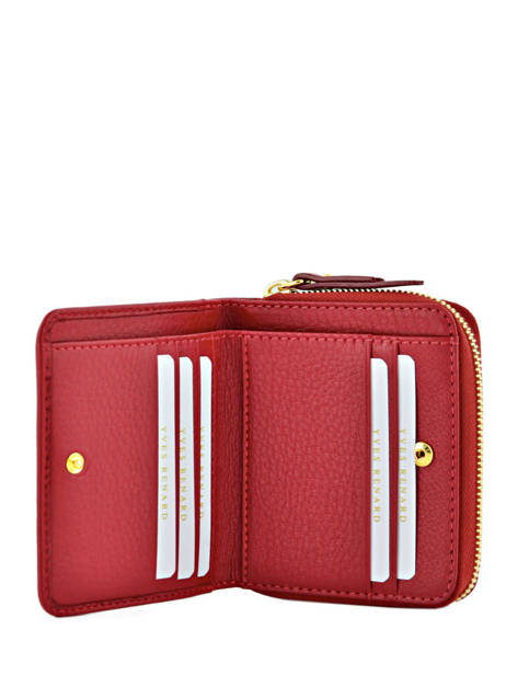 Portefeuille Cuir Yves renard Rouge foulonne 29692 vue secondaire 2