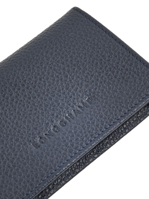 Longchamp Le foulonné Bill case / card case Blue