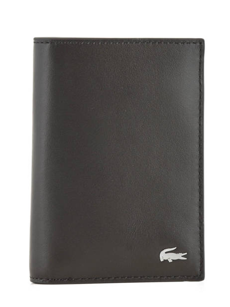 Portefeuille Cuir Lacoste Noir fg NH2368FG