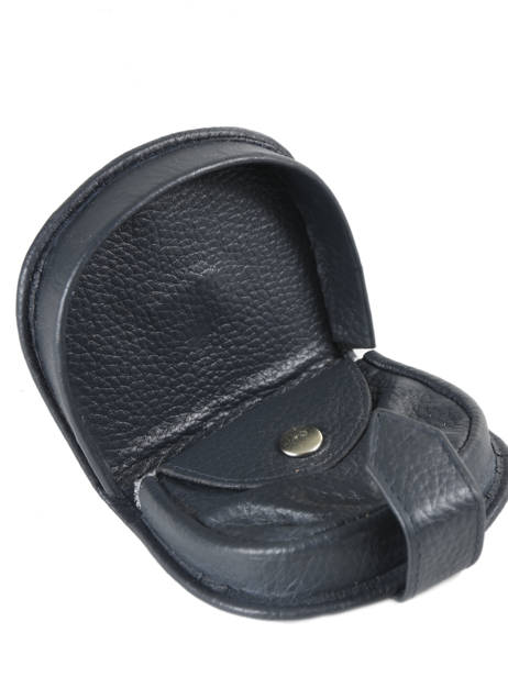 Leather Caviar Coin Purse Crinkles Blue caviar 14039 other view 1