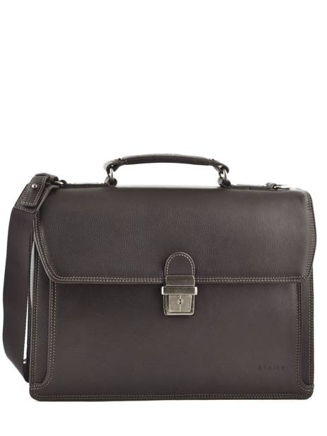 Briefcase 1 Compartment Etrier Brown flandres EFLA01