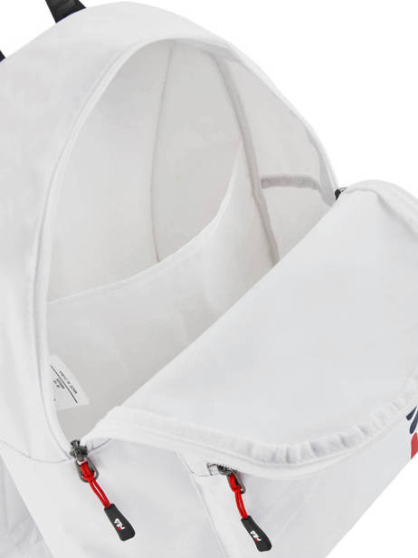 Backpack 1 Compartment Fila White 600d 685005 other view 4