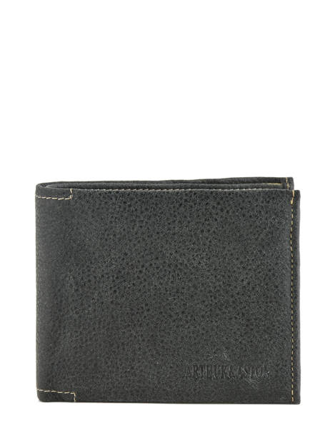 Wallet Leather Arthur & aston Black destroy 62-649