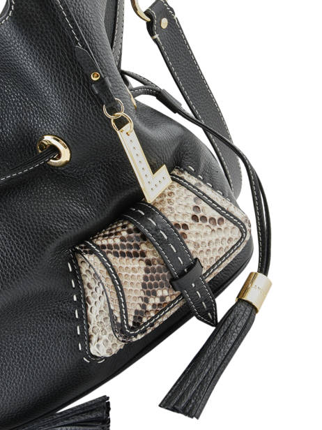 Sac Seau M Premier Flirt Python Cuir Lancel Noir premier flirt A10529 vue secondaire 1