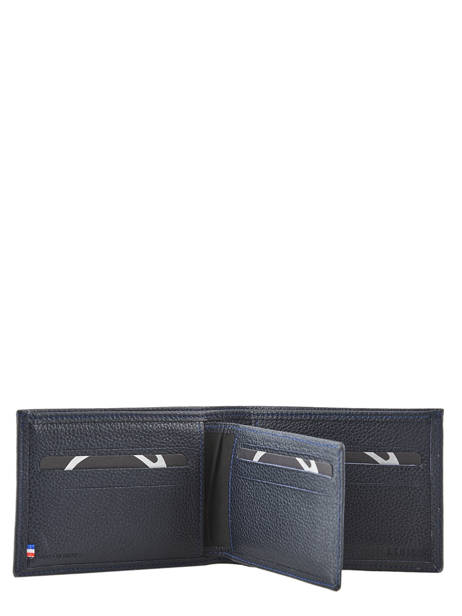 Wallet Madras Leather Etrier Blue madras EMAD440 other view 3