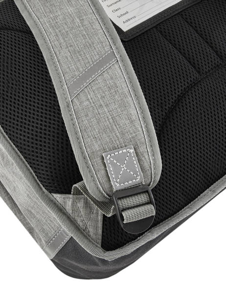 Wheeled Schoolbag 2 Compartments Cameleon Gray vintage fantasy PBVGCA38 other view 3