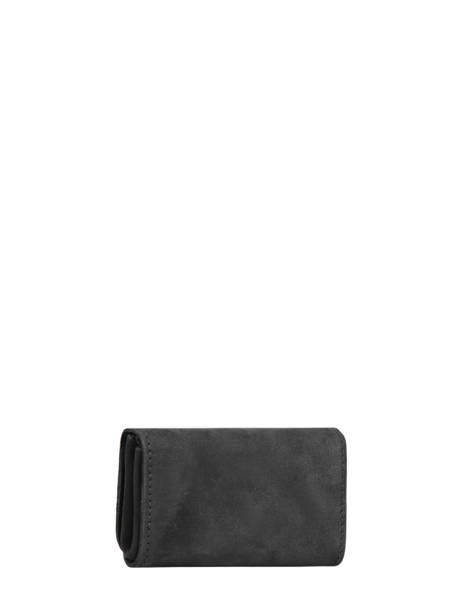 Leather Card Holder Etincelle Nubuck Etrier Black etincelle nubuck EETN650 other view 2